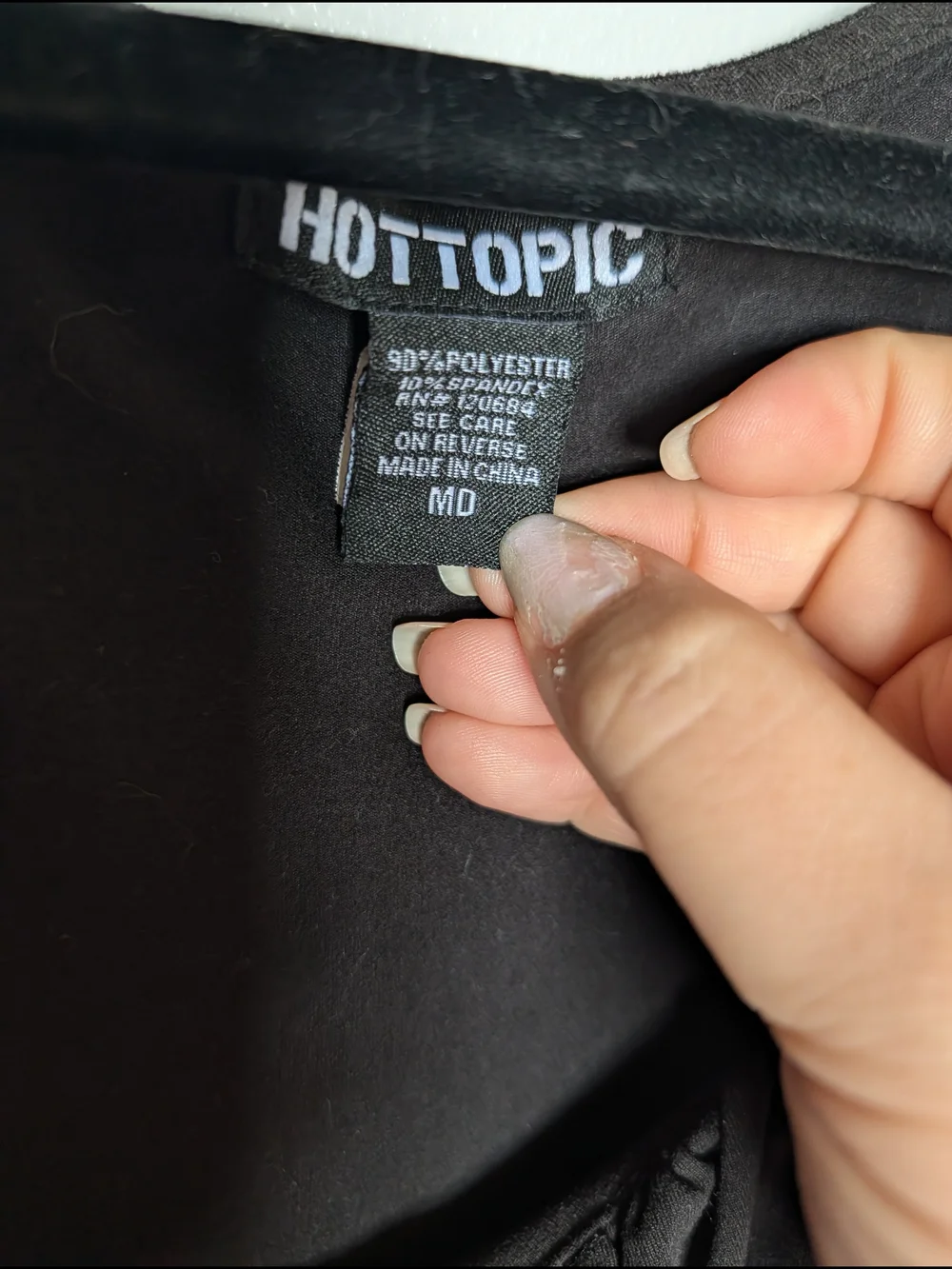 Hot Topic Black Lace-Up Babydoll Dress - Picture 2 of 3